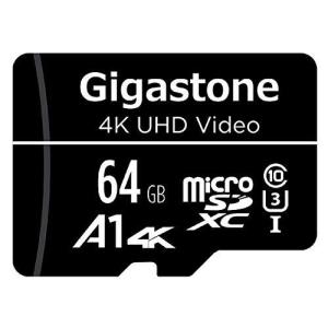 Gigastone マイクロSDカード 64GB Micro SD card SDアダプタ付き U3 C10 SDHC 90MB/S Gopro アク