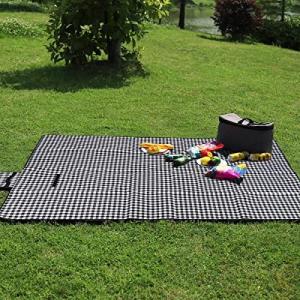 Sekey レジャーシート テントマット 厚手 撥水 簡単収納 携帯便利 アクリル生地 3層構造 洗濯可能 200×170CM 4-6人使用可 花見