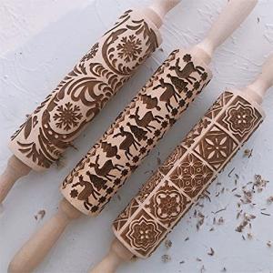 クッキーローラー クッキー型 棒 模様 ローリングピン かわいい ビスケット型 手作り 焼菓子 ハンドメイド おしゃれ 料理