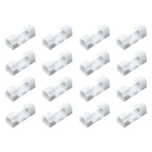 prendre ケーブルホルダー ケーブルクリップ 両面テープ デスク PC 収納 整頓 整理 コード 固定 フック ストッパー 配線管理  PR