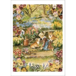 グリーティングカード「Victria Spring」／輸入雑貨／ターシャ・テューダー<レターパックライト対応>