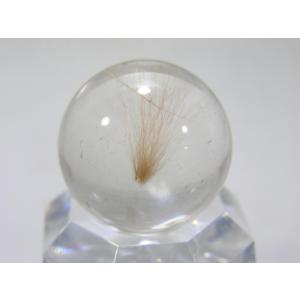 ルチルクォーツ（針水晶）原石 スフィア 丸玉 風水天珠堂 220115-8