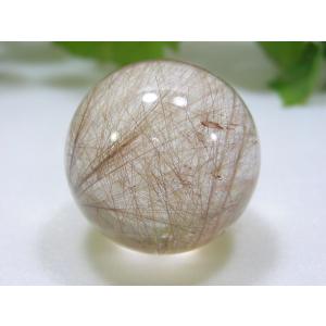 ルチルクォーツ（針水晶）原石 スフィア 丸玉 風水天珠堂 220115