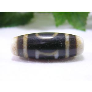 銀線入り 四線虎牙天珠（しせんとらきばてんじゅ）瑪瑙 魔除け 開運