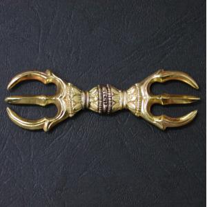 密教法具 寺院用仏具 金属製 三鈷杵(大) 金剛杵 (さんこしょ 密教法具 寺院用仏具 金属製 三鈷杵(大) 金剛杵 (さんこしょ