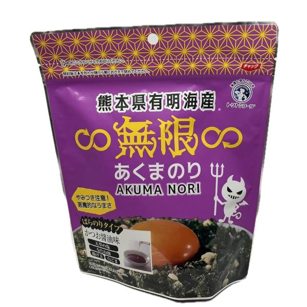 トリトンフーヅ 熊本県有明海産 無限 あくまあのり 国産海苔 ばらのりタイプ かつお醤油味 天草の塩...