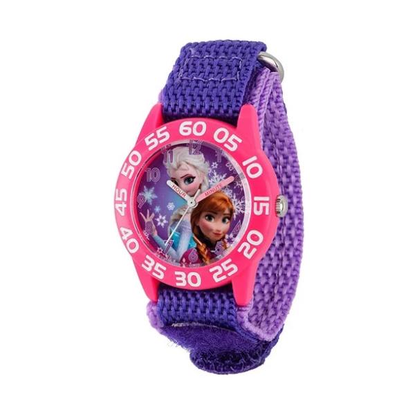 ディズニー ガールズウオッチ アナと雪の女王 アナ エルサ パープル W001789 腕時計 お誕生...