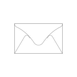 小型封筒 白封筒 ケント紙 厚手100g/m2...の詳細画像4