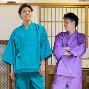 訳あり やや薄地 作務衣 メンズ 洗濯シワになりにくい綿ポリ混合生地｜布和里 半纏 作務衣 浴衣 甚平 エプロン