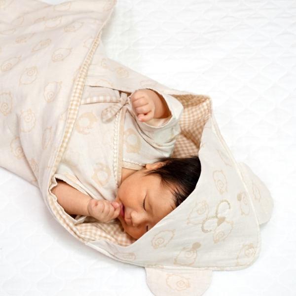 ふわくまちゃんおくるみ｜オーガニックコットン｜日本製｜