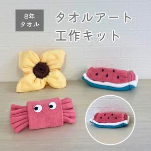 タオルで自由研究 夏休み 自由研究 工作キット 低学年 小学生 幼稚園 スイカ かわいい タオル 男の子 女の子 8年タオル [M便 1/4]