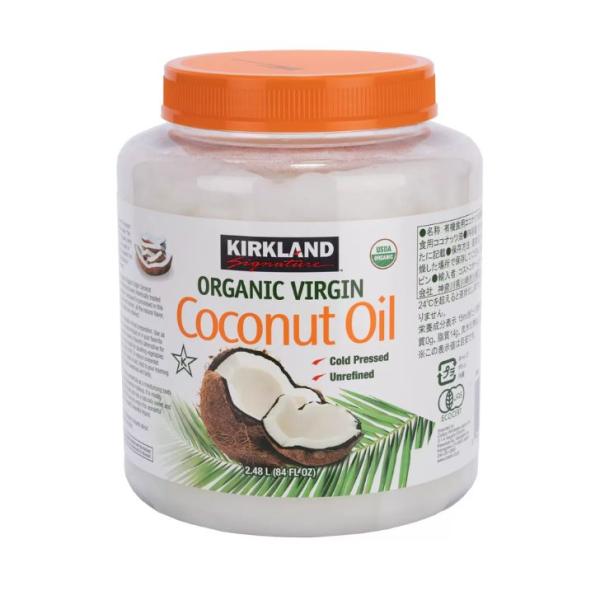 カークランドシグネチャー オーガニックココナッツオイル 2182g　ココナッツオイル カークランド ...