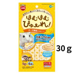 送料無料 マルカン はむはむぴゅーれ チーズ風味 30ｇ (5g×6本) MR-846 ハムスター ハリネズミ フェレット モモンガ 小動物｜fuxerisuhora