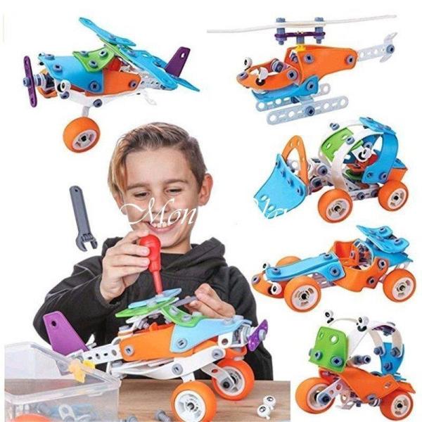 組み立て 車 5モデル 子供 おもちゃ 組み立ておもちゃ男の子 子供 車セット 変形車 DIY 13...