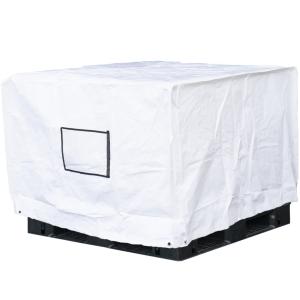 フージンパレットカバー 1.2m×1.2m×H0.6m 高耐候性UVパレットカバー PE 防水 防塵 UVカット 国内パレット 屋内外用 既成サイズ 1.1m×1.1mパレット用｜fuzin-air