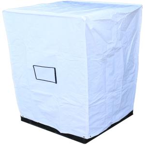 フージンパレットカバー 1.2m×1.2m×H1.5m 高耐候性UVパレットカバー PE 防水 防塵 UVカット 国内パレット 屋内外用 既成サイズ 1.1m×1.1mパレット用｜fuzin-air