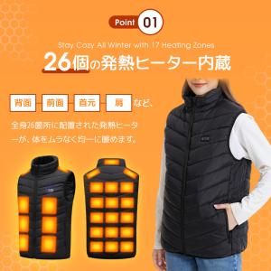 【最大P10倍】 電熱ベスト 30000mAh...の詳細画像4