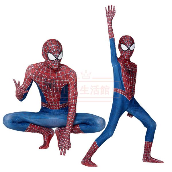 Spider-Man スパイダーマン 子供 子ども用 人気 タイツ 全身タイツ 弾力性 伸縮性 コス...