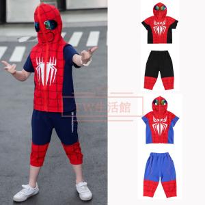 スパイダーマン 子供用 羽織り Tシャツ 半袖セ...の商品画像