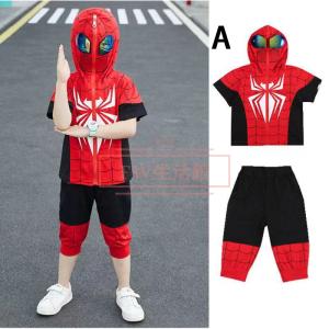 スパイダーマン 子供用 羽織り Tシャツ 半袖...の詳細画像1