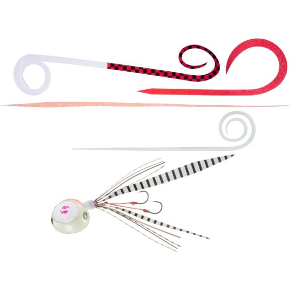 (特価) ダイワ 紅牙 ベイラバーフリーβ ラバーアソートパック 80g #桜グロー