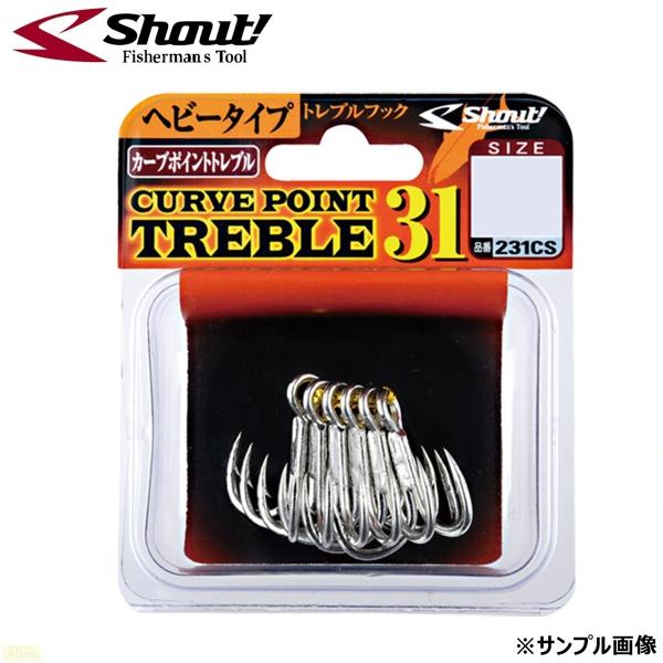 シャウト カーブポイントトレブル31 3/0 キャスティング トップウォーターゲーム