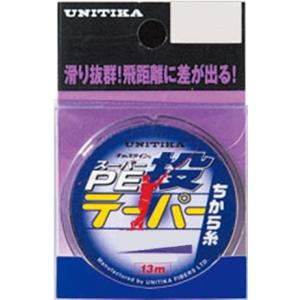 テクミー ゴーセン テクミーテーパーちから糸 力糸 0.8-5号 2本巻き 赤