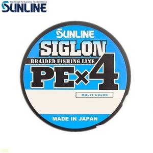 サンライン シグロン PEx4 600m(連結100m×6) 1.5号 25lb マルチカラー PEライン 4本編み｜fws-alpha