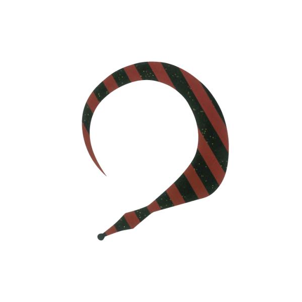 ハヤブサ フリースライド カスタムシリコンネクタイ バルキーカーリー インパクト #4 ダークレッド...