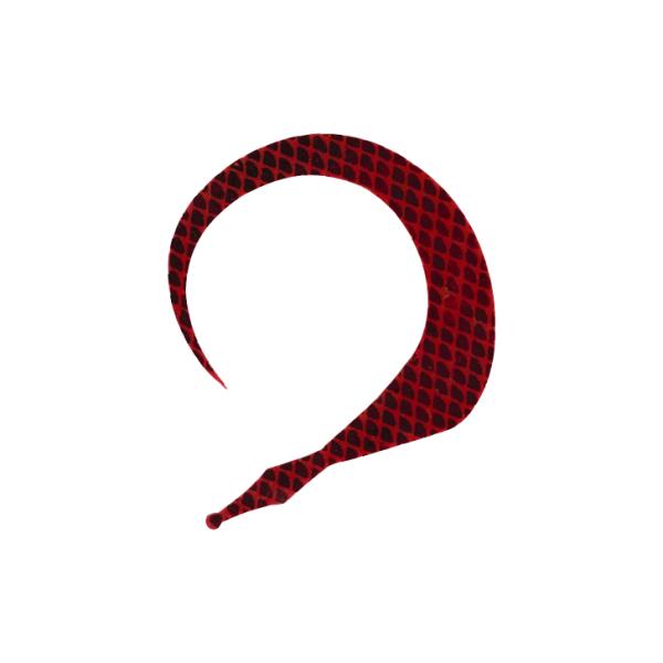 ハヤブサ フリースライド カスタムシリコンネクタイ バルキーカーリー インパクト #6 ビカビカレッ...