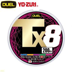 デュエル Tx8 ティーエックスエイト 200m 10×5色マーキング 8本編み PEライン