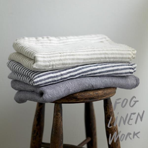 フォグリネンワーク fog linen work リネン シャンブレータオルケット ナチュラル 全4...