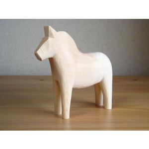 ダーラナホース Dalahorse 13cm 自分で削る セット 木製 馬 置物