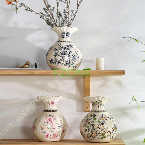 セラミック オブジェ 花瓶 北欧 陶器 置き物 かびん フラワーベース 花器 置物 インテリア おし...