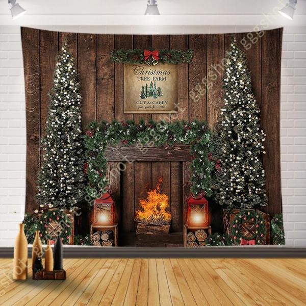 タペストリー クリスマスツリー クリスマス 壁掛け 間仕切り インテリア おしゃれ 鹿 雪だるま 布...