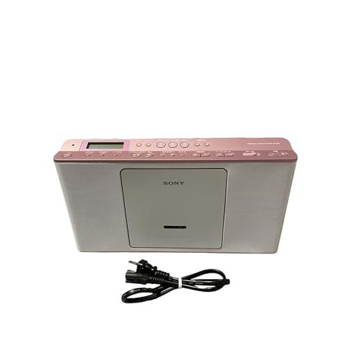 ソニー CDラジオ ZS-E80 : FM/AM/ワイドFM対応 語学学習用機能搭載 ピンク ZS-...
