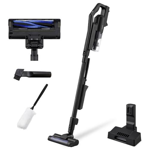 アイリスオーヤマ 充電式サイクロンスティッククリーナー掃除機 コードレス 静電モップ付き 軽量 人気...