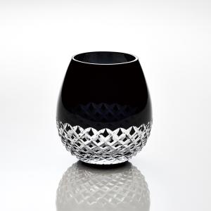 廣田硝子 karai 江戸切子 あられ 黒 指定日不可 送料無料 グラス 花蕾 日本製 切子 日本酒 冷酒 緑茶 麦茶 果実酒 桐箱 カットグラス アルコール メーカー直送