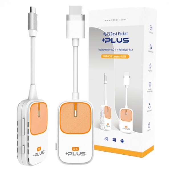 エーリンク EZCast Pocket PLUS 送料無料 投影機 USB Type-C Mirac...