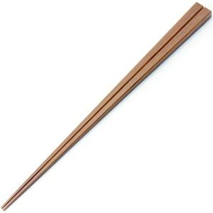 高野竹工 京・嵯峨四角摺り漆箸 燻し煤竹 皮なし 24cm 送料無料 箸 はし お箸