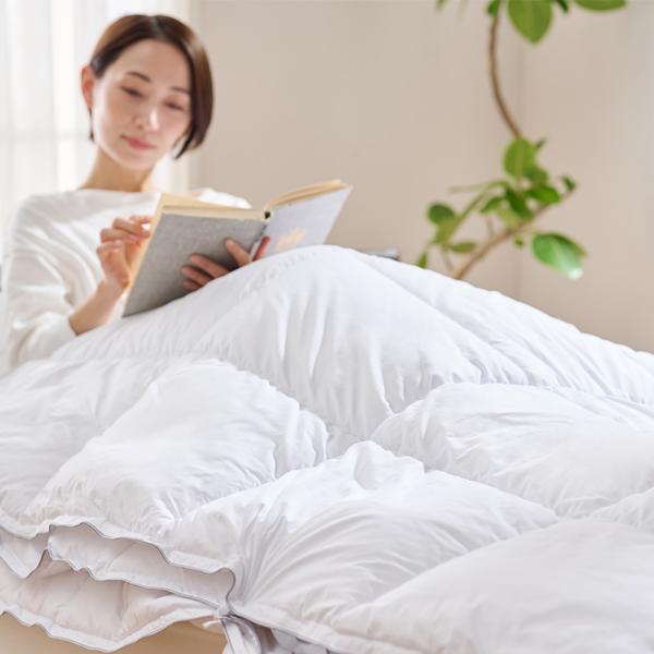 ディーブレス プリマロフト800 合掛けふとん シングル 送料無料 布団 ふとん 人口羽毛 ハイクオ...