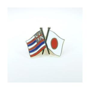 国旗ピンバッジ（日本・ハワイ友好旗）