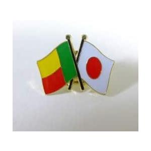 国旗ピンバッジ（日本・ベナン友好旗）