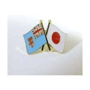 国旗ピンバッジ（日本・フィジー友好旗）
