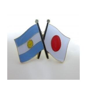 国旗ピンバッジ（日本・アルゼンチン）