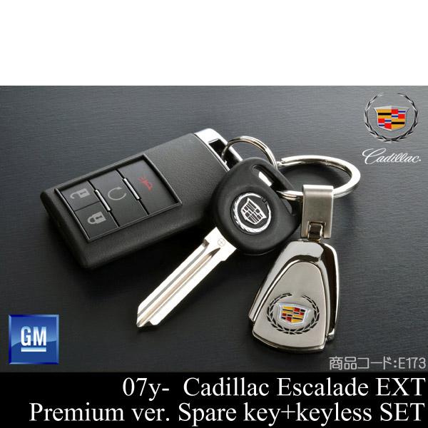 エスカレード4ボタン キーレスリモコン + ブランクキー GM純正 【適合 07-14  EXT ア...