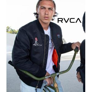 RVCA（ルーカ） グラフィック刺繍ミリタリージャケット MA-1 フライト