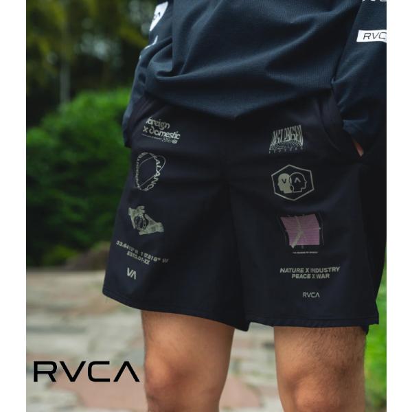 ウォークパンツ メンズ 短パン ショートパンツ RVCA 男性 スポーツ ジム トレーニング 運動 ...