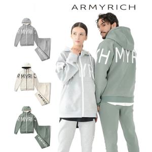 セットアップ メンズ ジャージ サガラ刺繍 ARMYRICH 上下セット スポーツ トレーニング ジム ルームウェア 部屋着 アーミーリッチ｜g-field