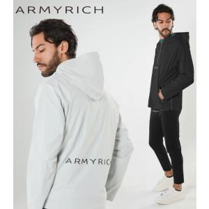 ストレッチナイロンプルパーカーセットアップ メンズ 上下セット ARMYRICH ジャージ トレーニングウェア カジュアル スポーツ アーミーリッチ｜g-field